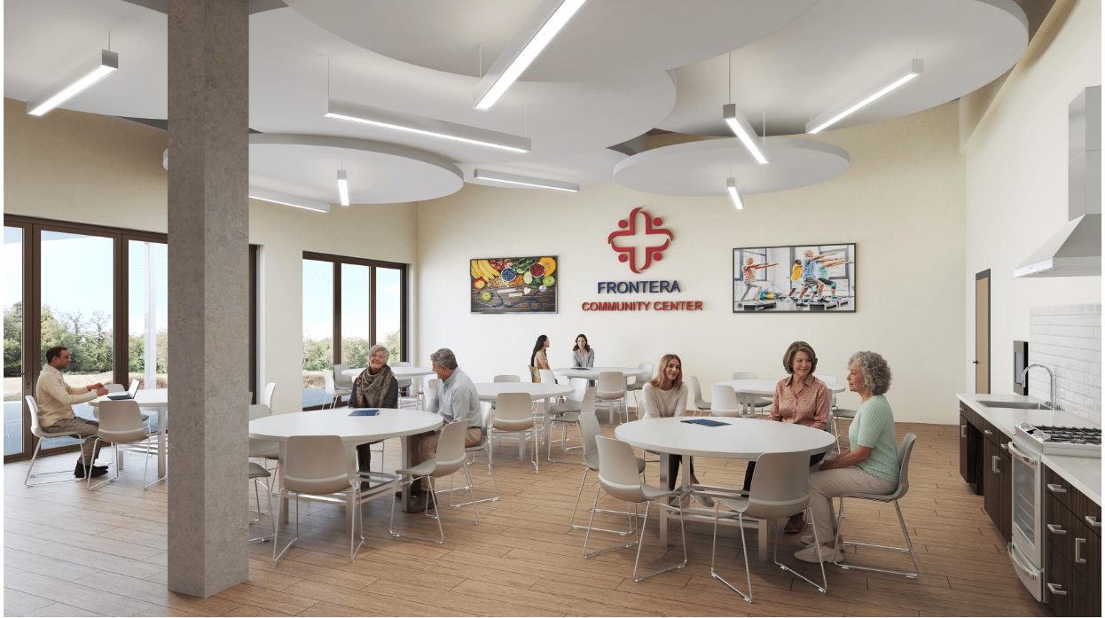 Architectural rendering of the Frontera Administration and Community Center